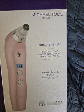 MICHAEL TODD Beauty Sonic Refresher Microderm + Pore Extraction - Pink